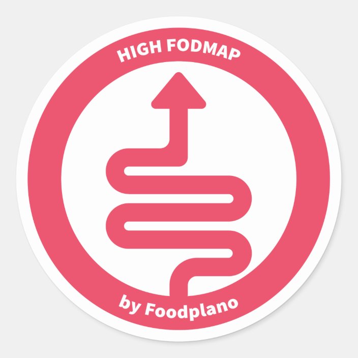 Low Fodmap Diet Sticker For High Fodmap Foods Zazzle Com