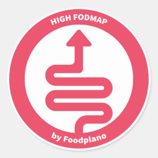 Low FODMAP Diet Sticker for High FODMAP Foods