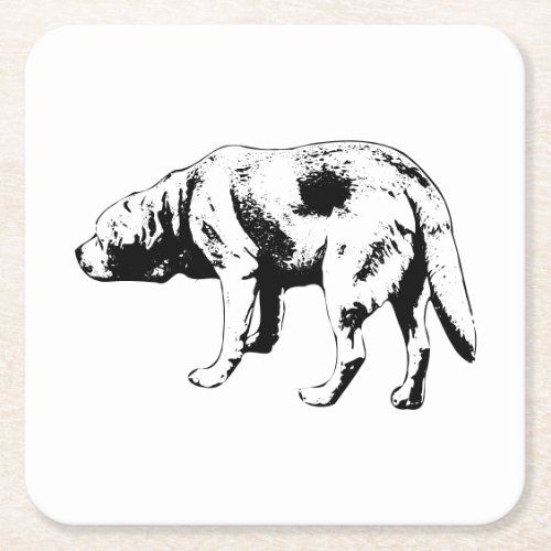 Low Head, Easy Pace Square Paper Coaster