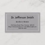 [ Thumbnail: Low-Key Aesthetic Dentist Business Card ]