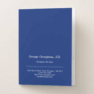 Low-Key Attorney-At-Law Pocket Folder