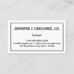 [ Thumbnail: Low-Key Lawyer Business Card ]