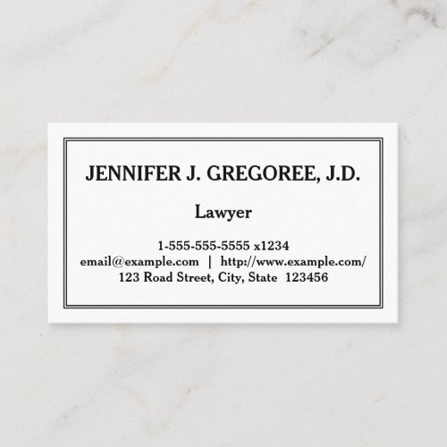 Low_Key Lawyer Business Card