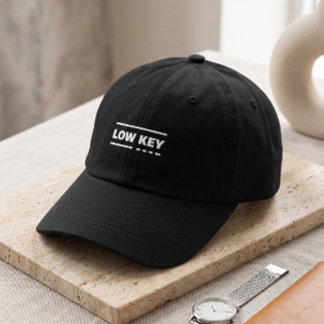 Low Key Minimalist Black Baseball Cap | Urban