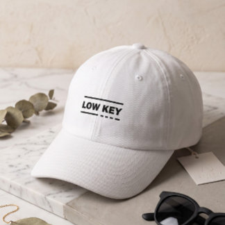 Low Key Minimalist White Baseball Cap | Aesthetic