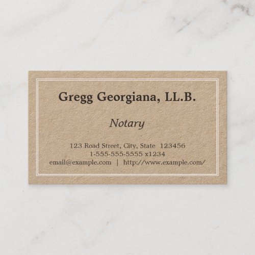 Low_Key Notary Business Card