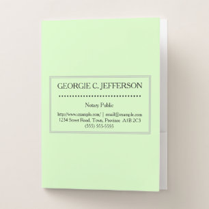 Low-Key Notary Public Pocket Folder