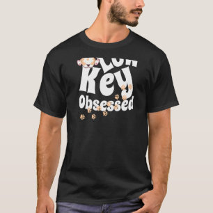 Low Key Obsessed Corgi Dog. Retro Oversize Image O T-Shirt