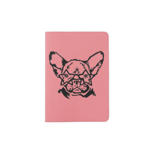 Low Key Rockstar Frenchie French Bulldog Passport Holder