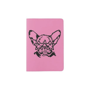 Low Key Rockstar Frenchie French Bulldog Passport Holder