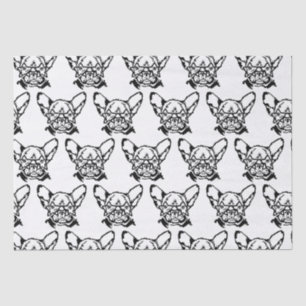 Low Key Rockstar Frenchie French Bulldog Tissue Paper