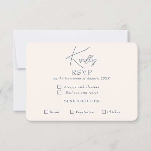 Low Key RSVP Card