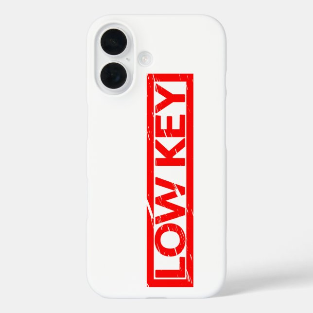 Low Key Stamp Case-Mate iPhone Case (Back)