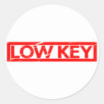 Low Key Stamp Classic Round Sticker