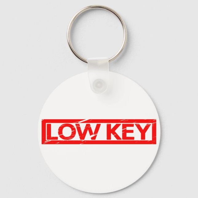 Low Key Stamp Keychain (Front)