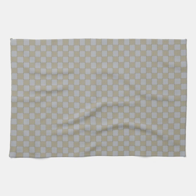 Low-key Woven Gold and Silver Graphic Pattern Kitchen Towel (Horizontal)
