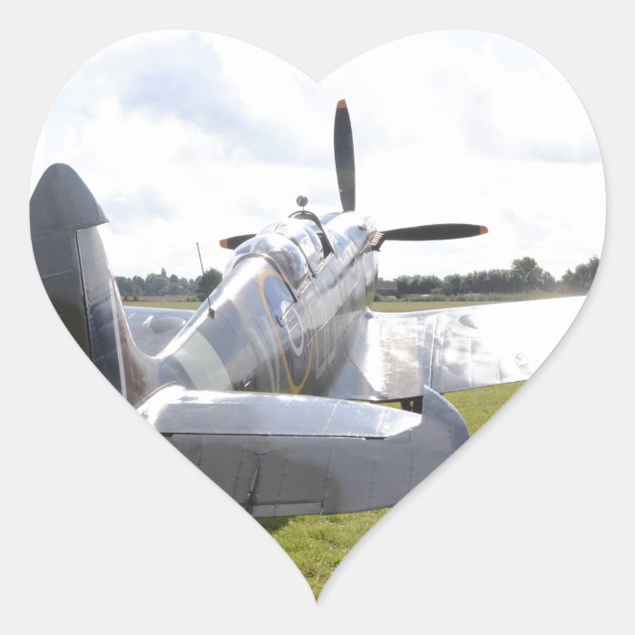 Low Level MKIX Spitfire Heart Stickers