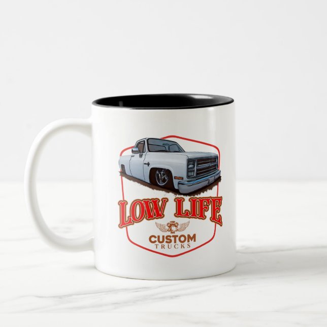 Low Life Customs Two-Tone Coffee Mug (Left)