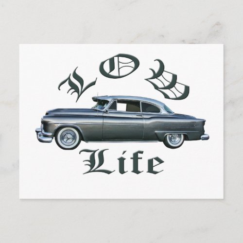 low life lowrider 50s Oldsmobile custom Postcard