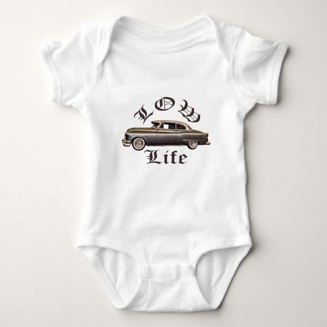 Low Life Oldsmobile Lowrider Baby Bodysuit (Front)