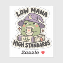 Low Mana High Standards Cozy Frog Wizard