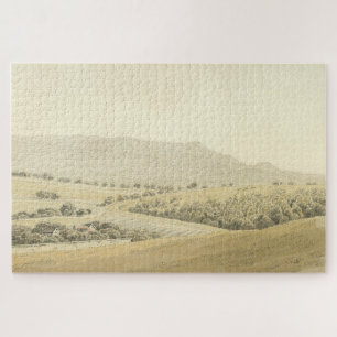 Low Mountain Landscape – Caspar David Friedrich Jigsaw Puzzle