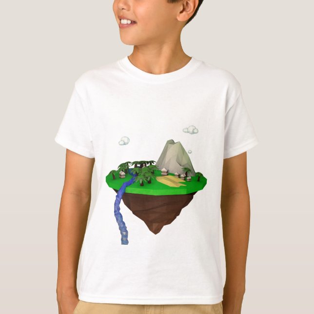 low poly 3d render polygon T-Shirt (Front)