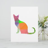 Low Poly Cat Silhouette (Standing Front)