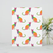 Low Poly Cat Silhouette Pattern (Standing Front)