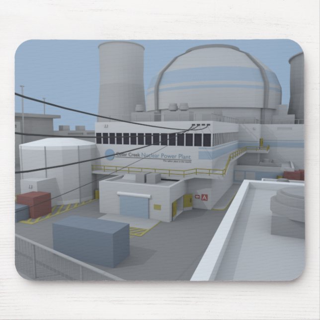 Low Poly CSGO Map Nuke Mouse Pad (Front)