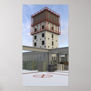 Low Poly CSGO Map Vertigo Poster