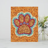 Low Poly Dog Paw Art (Standing Front)