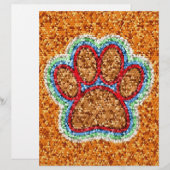Low Poly Dog Paw Art (Front/Back)