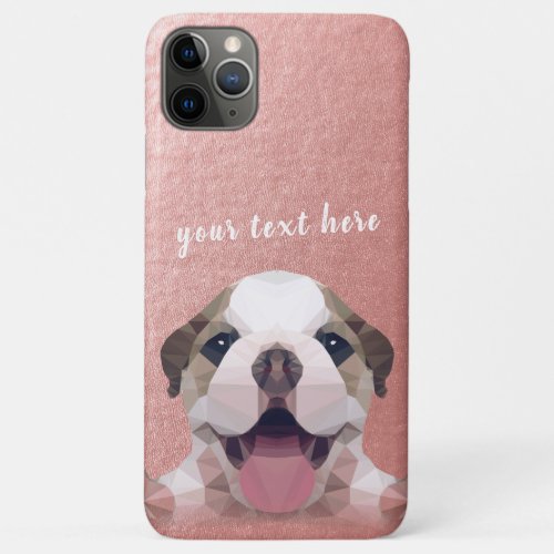 Low Poly Dog Pet Care Grooming Bathing Food Salon iPhone 11 Pro Max Case