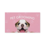 Low Poly Dog Pet Care Grooming Food Beauty Salon Appointment Card Low Poly Dog Pet Care Grooming Food Beauty Salon Appointment Card