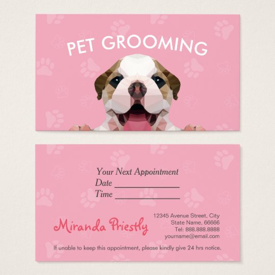 Pet Care Pet Veterinary Or Grooming Business Card