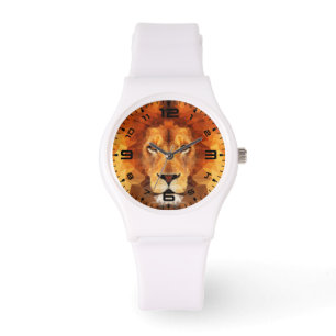 Low Poly Lion Face-65764 Watch