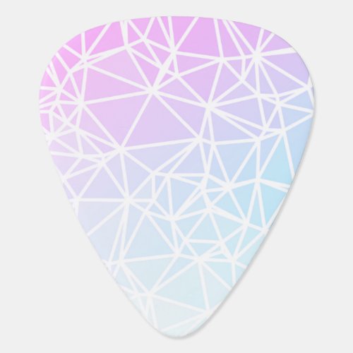 Low Poly Ombre  Guitar Pick
