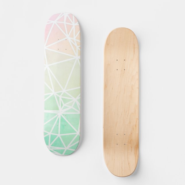 Low Poly Ombre Skateboard (Front)