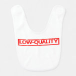 Low-quality Stamp Baby Bib