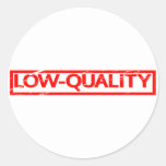 Low-quality Stamp Classic Round Sticker