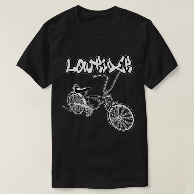 Low Rider Bicycle For Men. Chicano Cholo Lowrider  T-Shirt (Design Front)