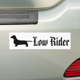 Low Rider Bumper Sticker | Zazzle