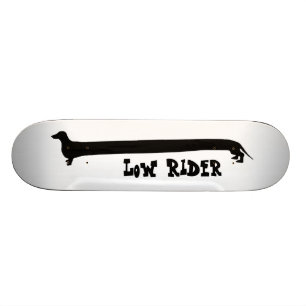 Low Rider Dachshund Skateboard Deck