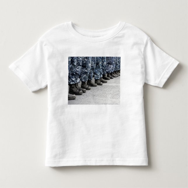 Low section view of sailors toddler t-shirt (Front)