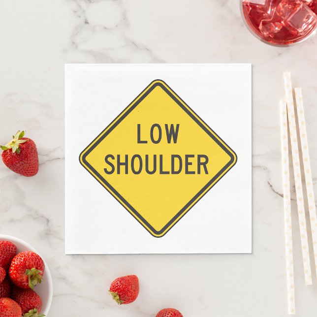 Low Shoulder Road Sign Napkins (Creator Uploaded)