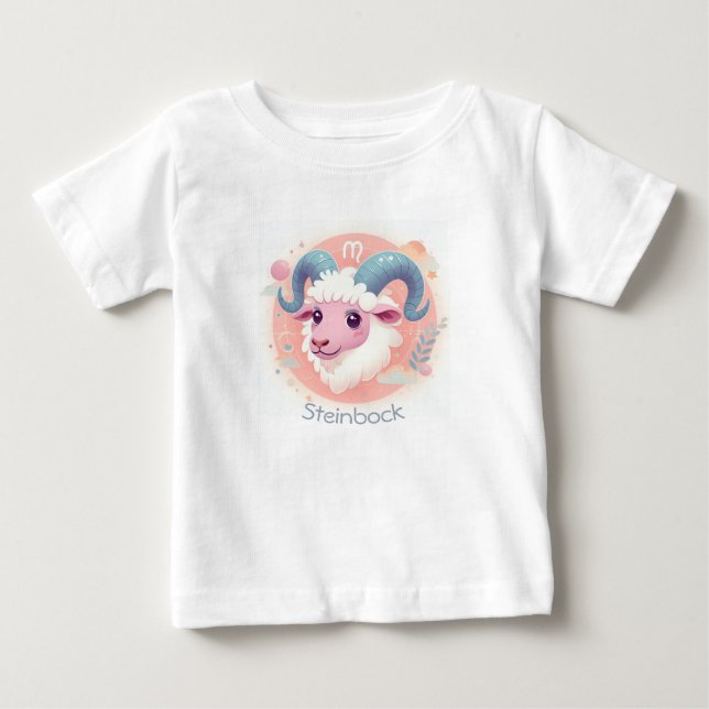 Low sign Design Steinbock Baby T-Shirt (Front)