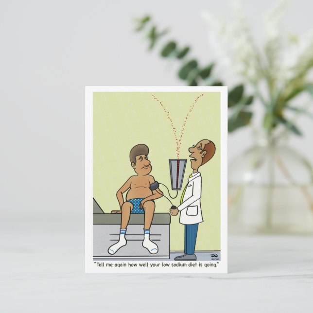 Low Sodium  Postcard (Standing Front)