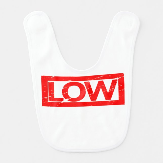 Low Stamp Baby Bib (Front)
