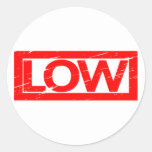 Low Stamp Classic Round Sticker